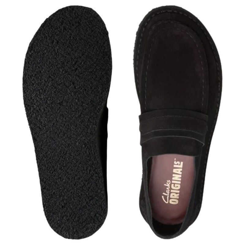 CLARKS(クラークス)ローファー シューズ ブラック スエード ノマド カジュアル メンズ 男性用 Nomad Loafer 26178111