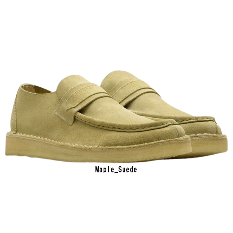 CLARKS(クラークス)ローファー シューズ ベージュ メープル スエード ノマド カジュアル メンズ 男性用 Nomad Loafer 26178112