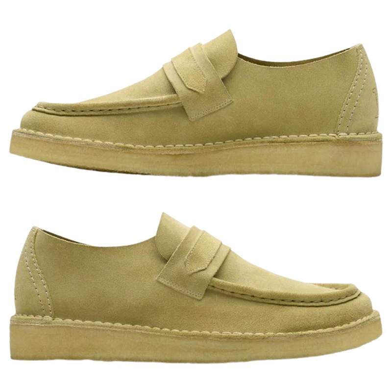 CLARKS(クラークス)ローファー シューズ ベージュ メープル スエード ノマド カジュアル メンズ 男性用 Nomad Loafer 26178112