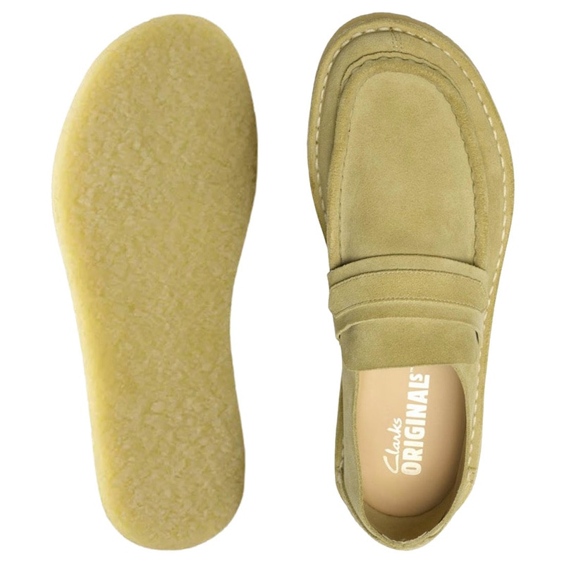 CLARKS(クラークス)ローファー シューズ ベージュ メープル スエード ノマド カジュアル メンズ 男性用 Nomad Loafer 26178112