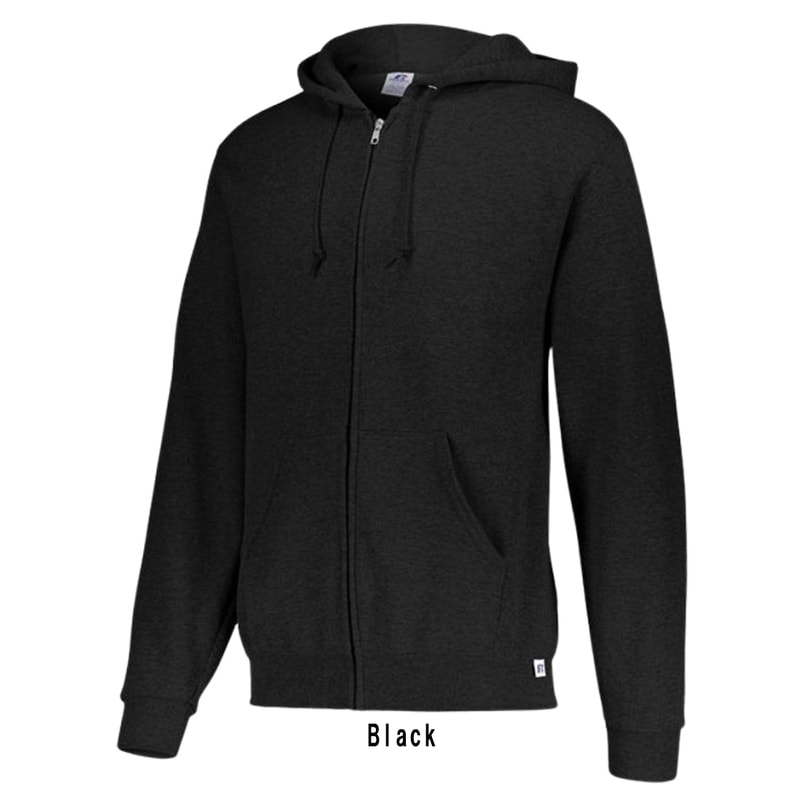 (SALE)RUSSELL ATHLETIC(ラッセル アスレティック)パーカー フーディー フルジップ フリース ドライパワー リブ 無地 フード付き コットン 運動 メンズ 697HBM
