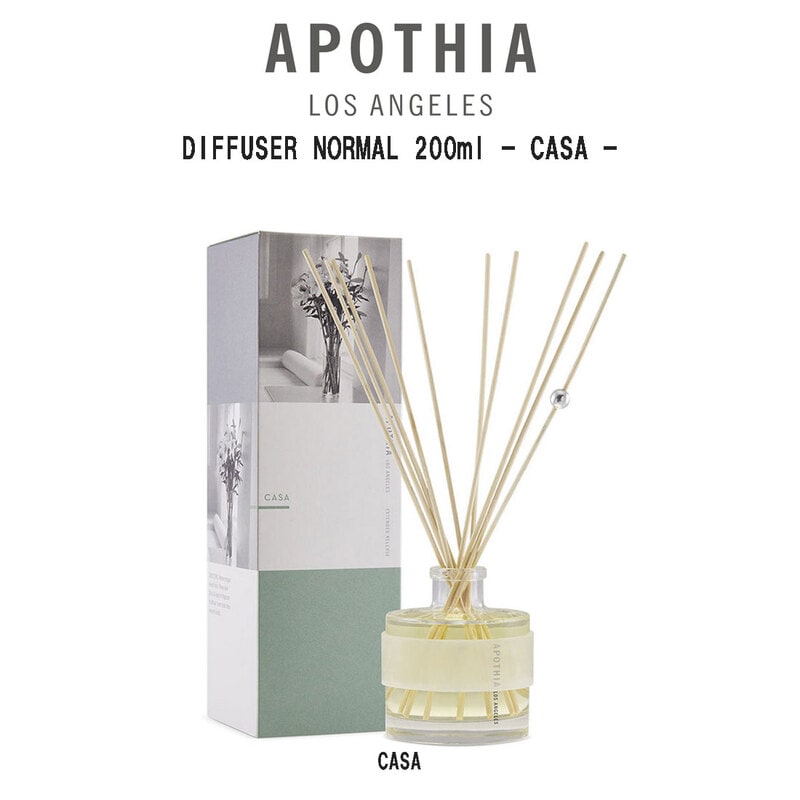 APOTHIA(アポーシア)ディフューザー カーサ フレグランス アロマ カサブランカ リリー インテリア 人気 ギフト プレゼント DIFFUSER NORMAL 200ml 