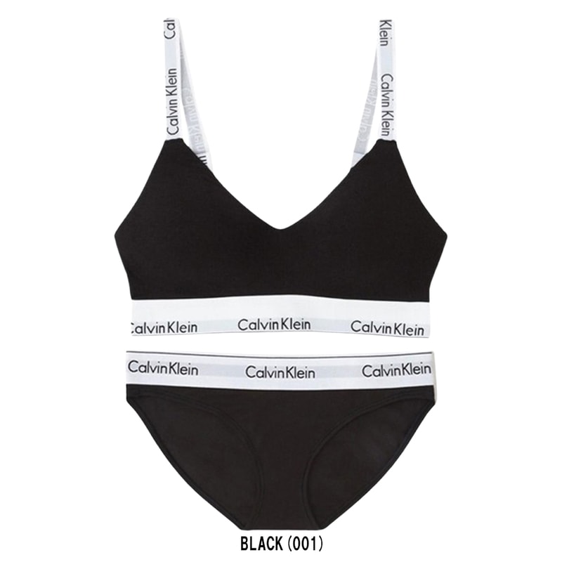 Calvin Klein(カルバンクライン)ck レディース ブラ&ショーツ セット スポーツ ジム 筋トレ 運動 無地 女性用 下着 QF7059+F3787