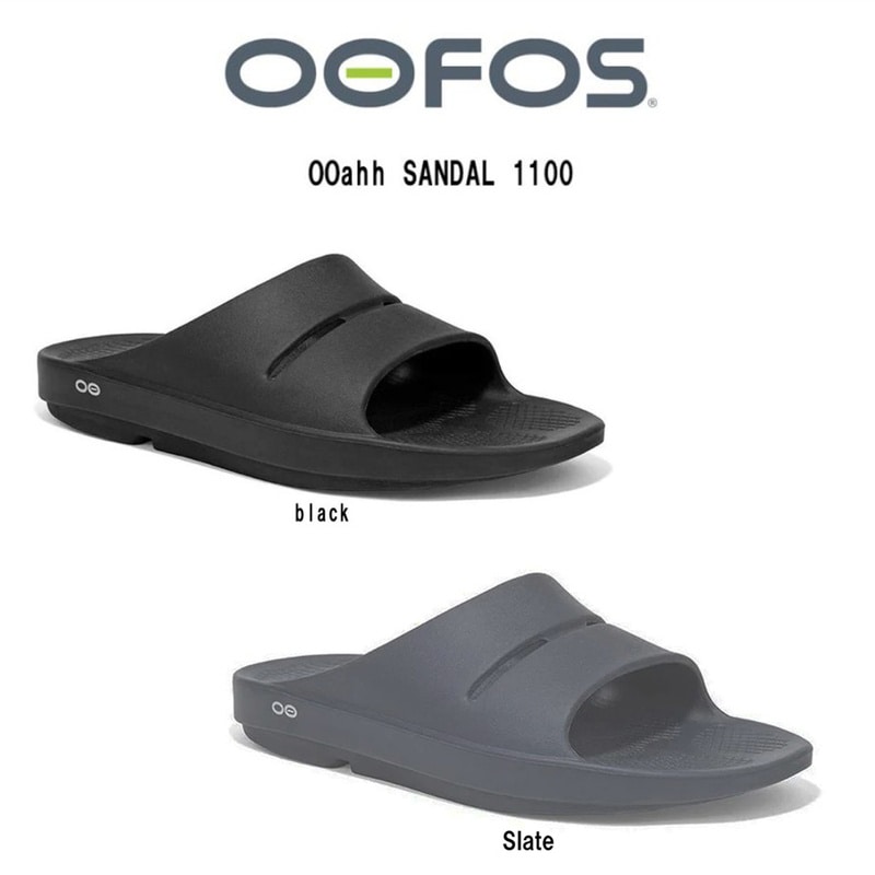 OOFOS(ウーフォス)サンダル スライド 定番 快適 シンプル スポーツ カジュアル ユニセックス 男女専用 靴 OOahh SANDAL 1100