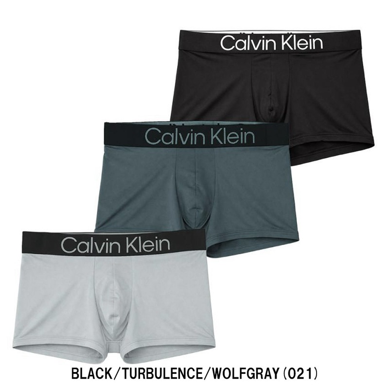 Calvin Klein(カルバンクライン)ck ボクサーパンツ 前閉じ ローライズ 3枚セット アンダーウェア ロゴ メンズ 男性用 下着 LOW RISE TRUNK NP2607O