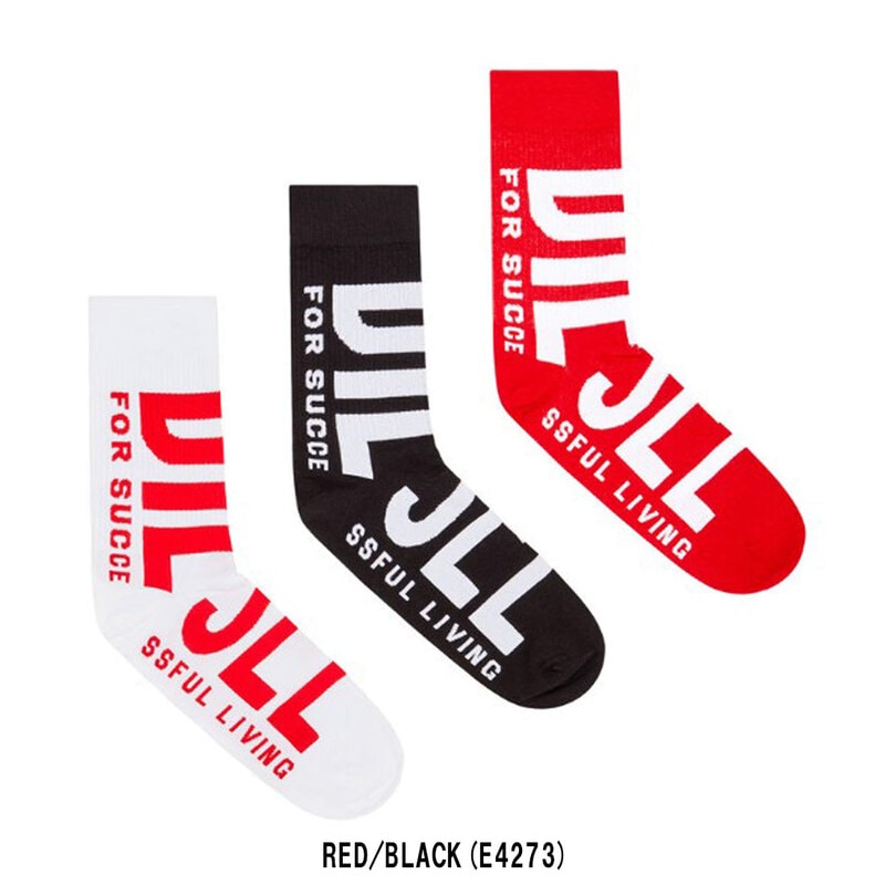 DIESEL(ディーゼル)ソックス 靴下 ロゴ 3足セット ストレッチ メンズ 男性用 SKM-RAY-THREEPACK SOCKS 00SAYJ0IQAU