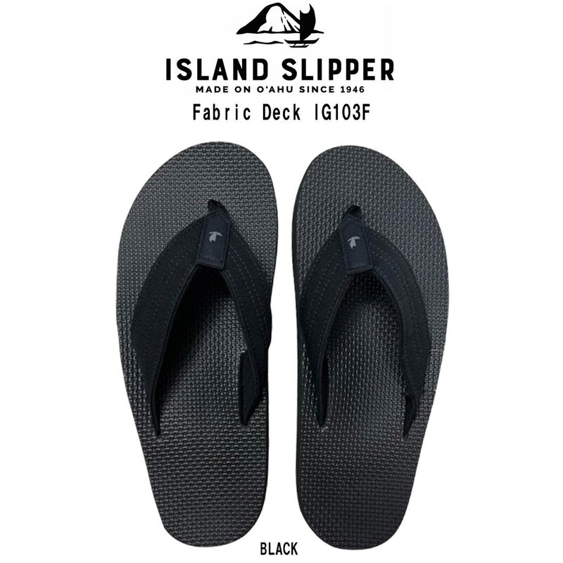ISLAND SLIPPER(アイランドスリッパ)サンダル ビーチサンダル ファブリックデッキ トングサンダル ハワイ発 海 メンズ 男性用 Fabric Deck IG103F