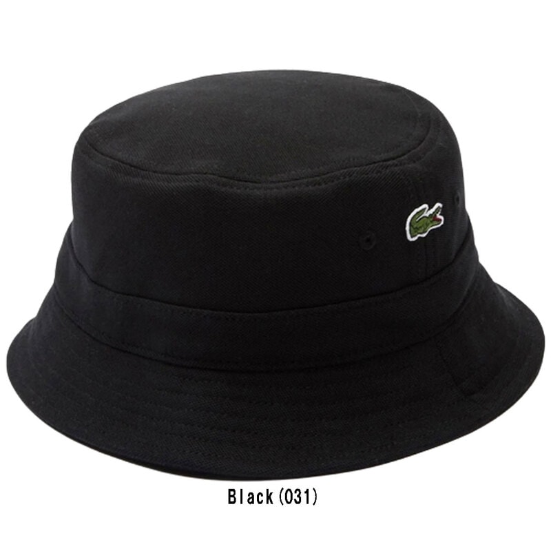 (SALE)LACOSTE(ラコステ)バケットハット 綿 コットン ピケ 帽子 ハット 刺しゅう ワンポイント 小物 ユニセックス メンズ レディース カジュアル RK2056