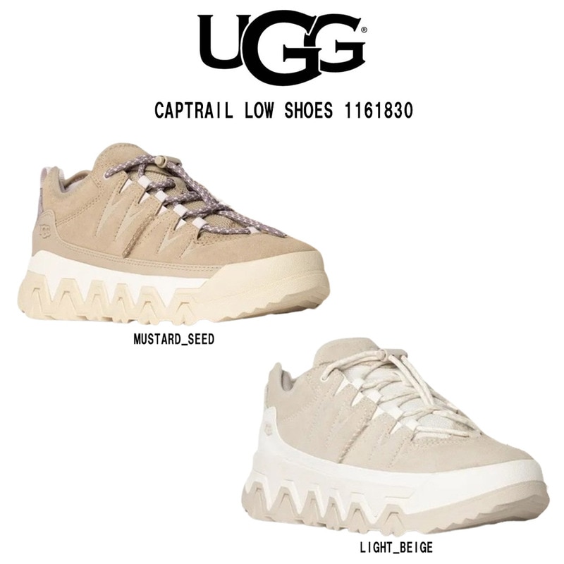 UGG(アグ)スニーカー キャップトレイル ロー シューズ 厚底 スエード 防水 レディース 女性用 靴 CAPTRAIL LOW SHOES 1161830