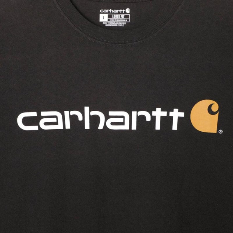 Carhartt(カーハート)Tシャツ 半袖 ロゴ グラフィック ルーズフィット プリント 大きめ ヘビーウェイト カジュアル メンズ Logo Graphic T-Shirt K195