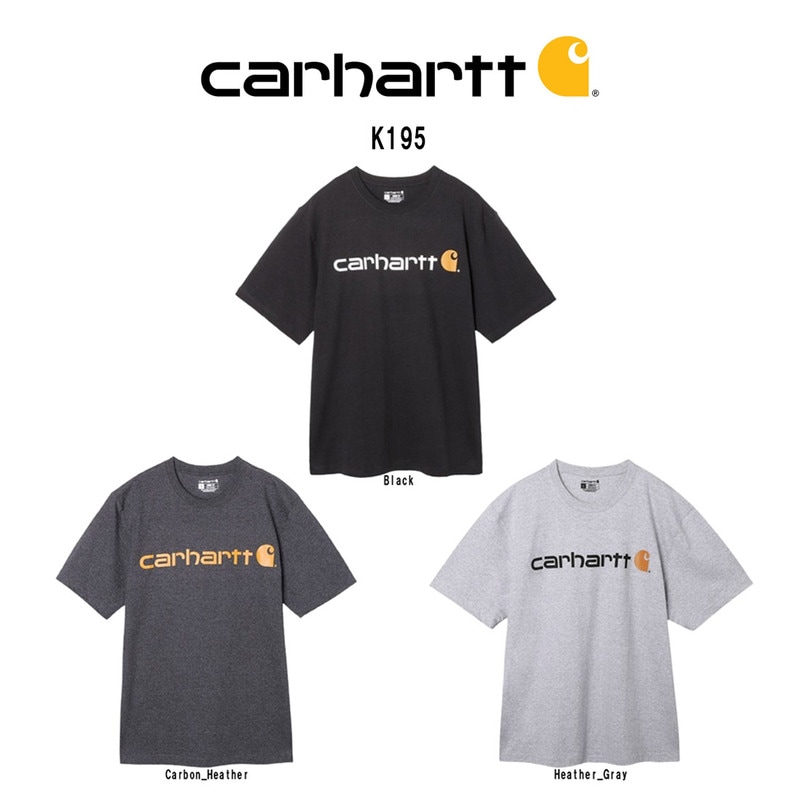 Carhartt(カーハート)Tシャツ 半袖 ロゴ グラフィック ルーズフィット プリント 大きめ ヘビーウェイト カジュアル メンズ Logo Graphic T-Shirt K195