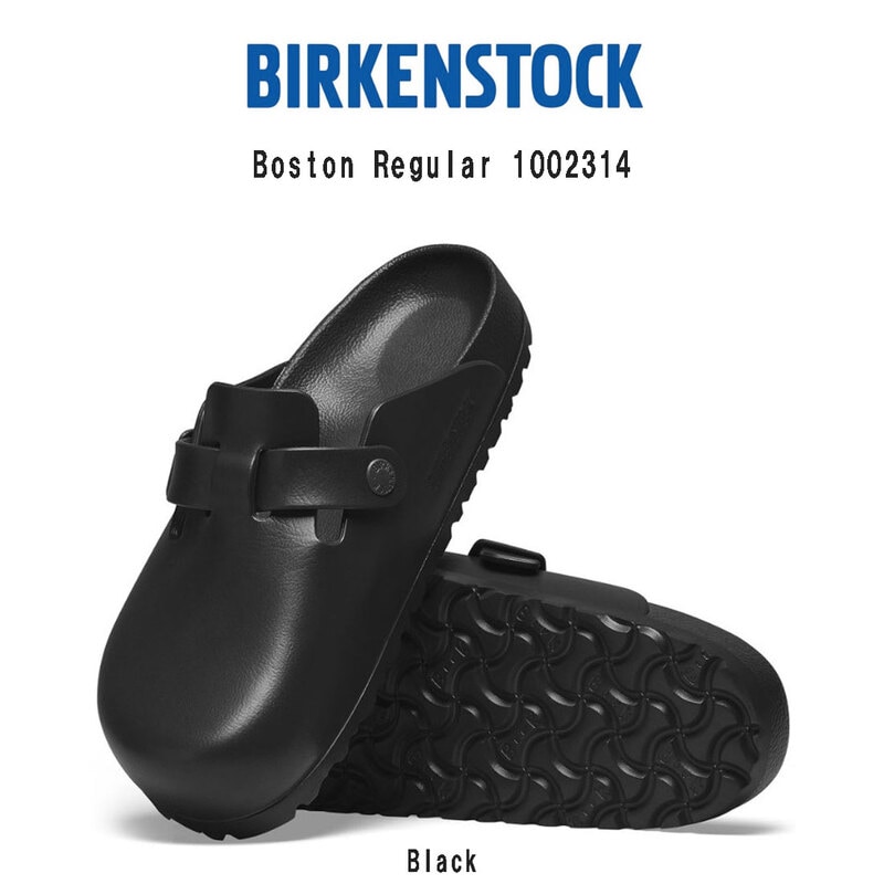 BIRKENSTOCK(ビルケンシュトック)ボストン サンダル クロッグ サボ コンフォート 軽量 EVA レギュラー ブラック ユニセックス ビルケン Boston Regular 1002314