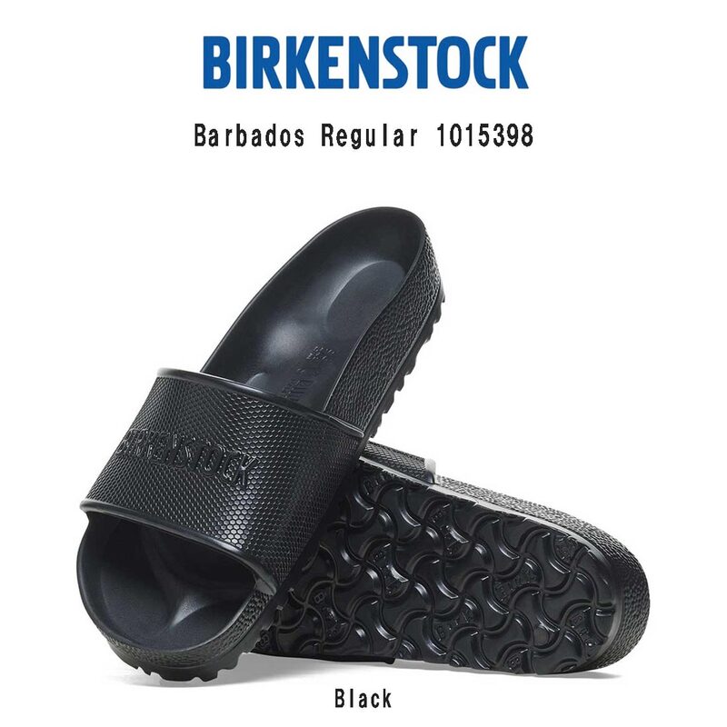 BIRKENSTOCK(ビルケンシュトック)バルバドス シャワーサンダル スリッパ レギュラー EVA 軽量 ブラック ユニセックス ビルケン Barbados Regular 1015398