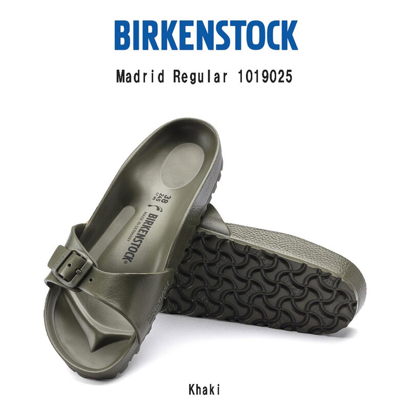 BIRKENSTOCK(ビルケンシュトック)マドリッド サンダル スリッパ コンフォート 軽量 EVA レギュラー カーキ ユニセックス ビルケン Madrid Regular 1019025