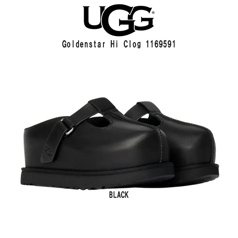 UGG(アグ)サンダル シューズ ゴールデンスター ハイ クロッグ レザー 厚底 インヒール ストラップ レディース 女性用 靴 Goldenstar Hi Clog 1169591