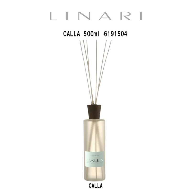 (SALE)LINARI(リナーリ)ルームディフューザー リードディフューザー カラー フレグランス アロマ スティック インテリア ギフト プレゼント CALLA 500ml 6191504