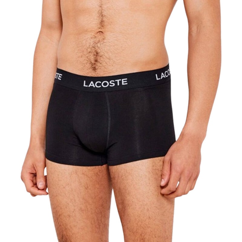 LACOSTE(ラコステ)ボクサーパンツ コットン ストレッチ トランク 7枚セット ロゴ お買い得 パック 前閉じ メンズ 下着 男性用 5H2385