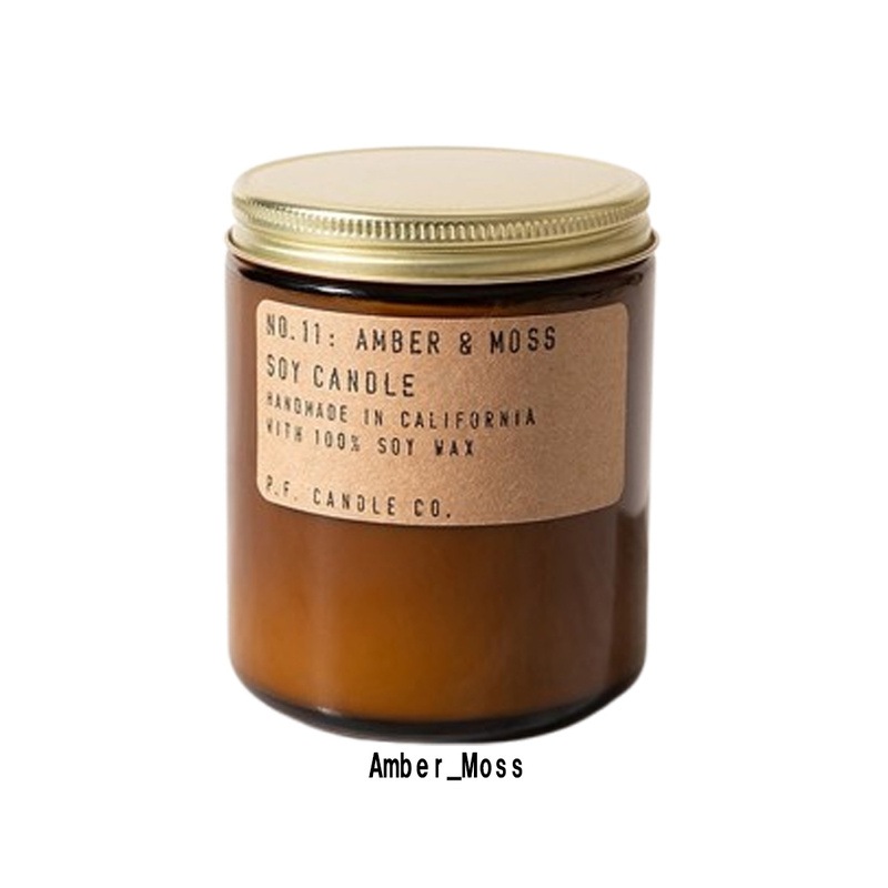 P.F.Candle Co.(ピーエフ・キャンドル)アロマキャンドル アンバー モス フレグランス ソイワックス クラフト インテリア 定番 人気 ギフト AMBER&MOSS SC11