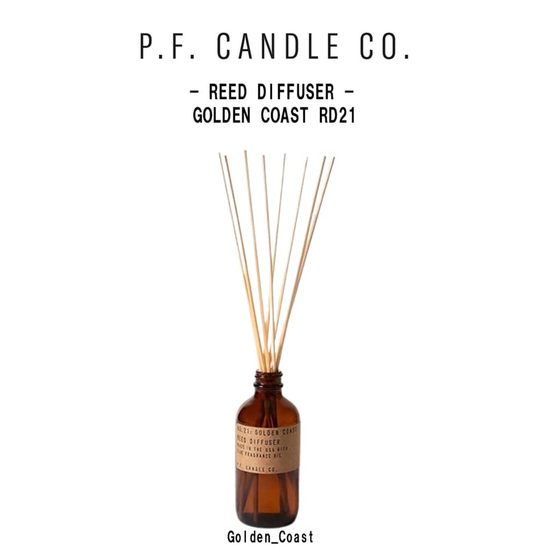 P.F.Candle Co.(ピーエフ・キャンドル)リードディフューザー ゴールデンコースト ウッディ アロマ インテリア フレグランス ギフト GOLDEN COAST RD21