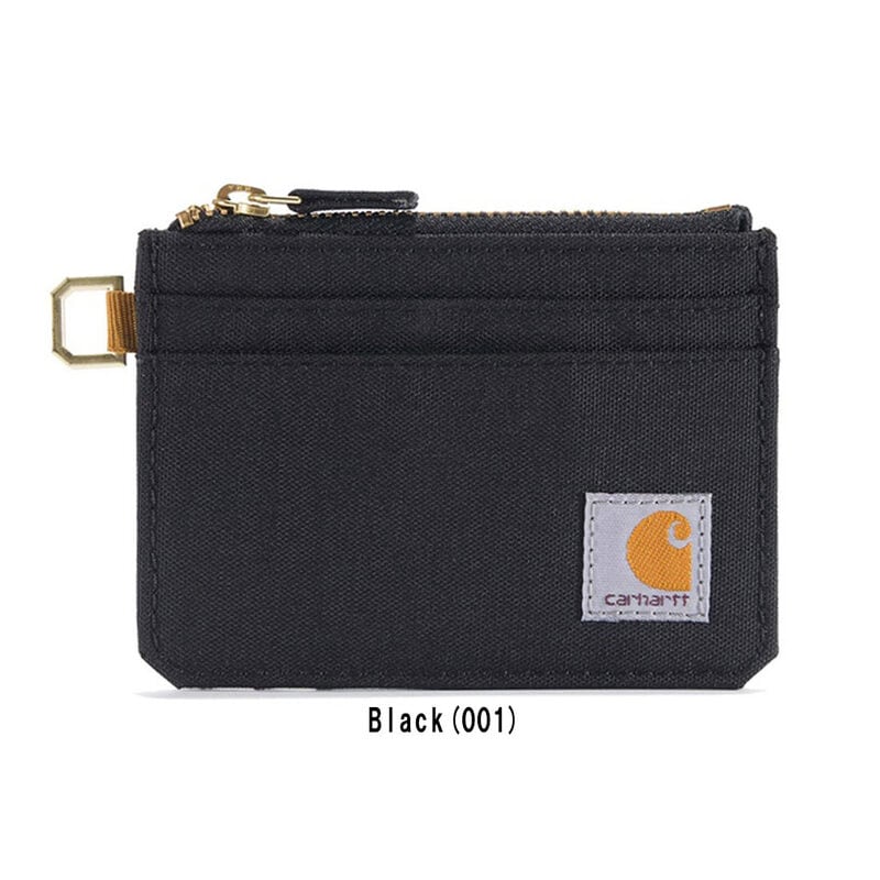 Carhartt(カーハート)カードケース カードキーパー ナイロン ファスナー ポケット ウォレット 小銭入れ ロゴ 撥水 メンズ レディース ギフト B0000245