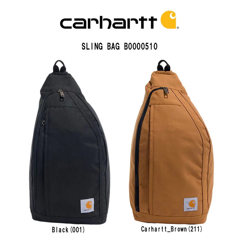 Carhartt(カーハート)スリングバッグ ショルダーバッグ ワンショルダー リュック 斜めがけ 多機能 小物入れ アウトドア バッグ 撥水 ギフト B0000510