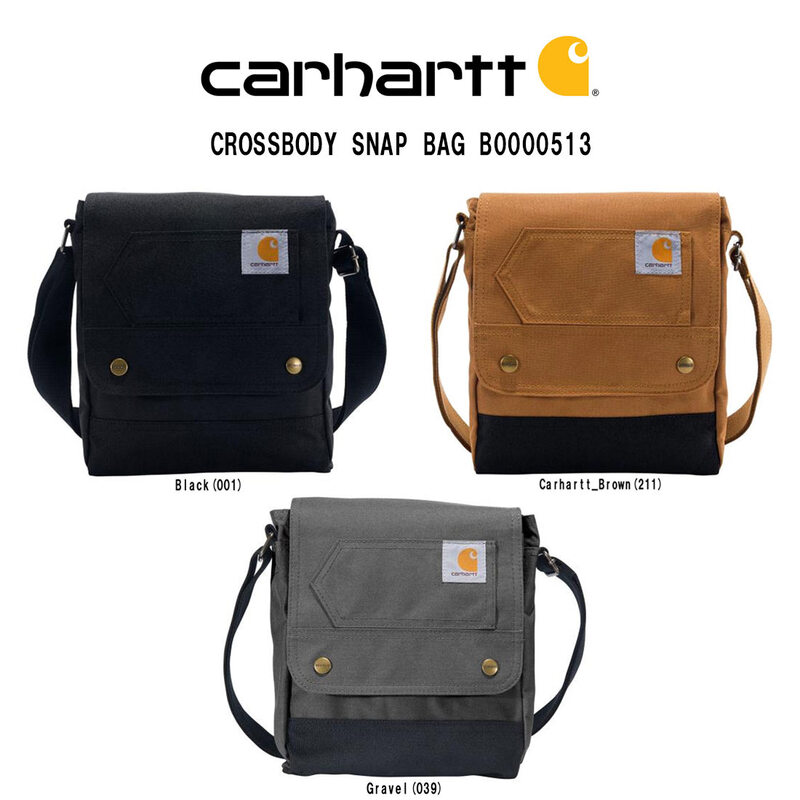 Carhartt(カーハート)ショルダーバッグ フラップ バッグ 斜めがけ クロスボディ ロゴ アウトドア 鞄 通勤 通学 メンズ レディース B0000513