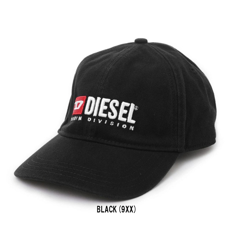 DIESEL(ディーゼル)キャップ ロゴ コットン 6パネル メンズ ユニセックス CORRY-DIV-WASH HAT A113560PFAA