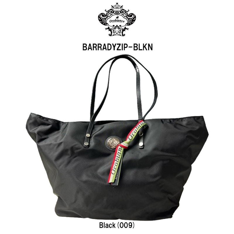 Orobianco(オロビアンコ)トートバッグ 通勤バッグ ビジネスバッグ メンズ ユニセックス ブラック ナイロン BARRADYZIP-BLKN