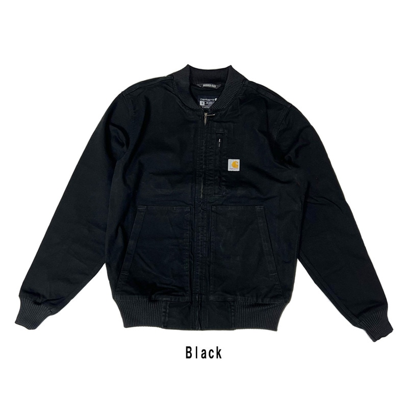 Carhartt(カーハート)ボンバージャケット アウター リブ コットン ダック生地 リラックスフィット 防風 カジュアル メンズ Rugged Flex 106781