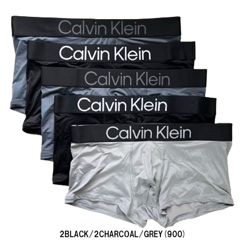 Calvin Klein(カルバンクライン)ck ボクサーパンツ ローライズ トランク 前閉じ マイクロファイバー 5枚セット ロゴ 下着 メンズ 男性用 NP2716O