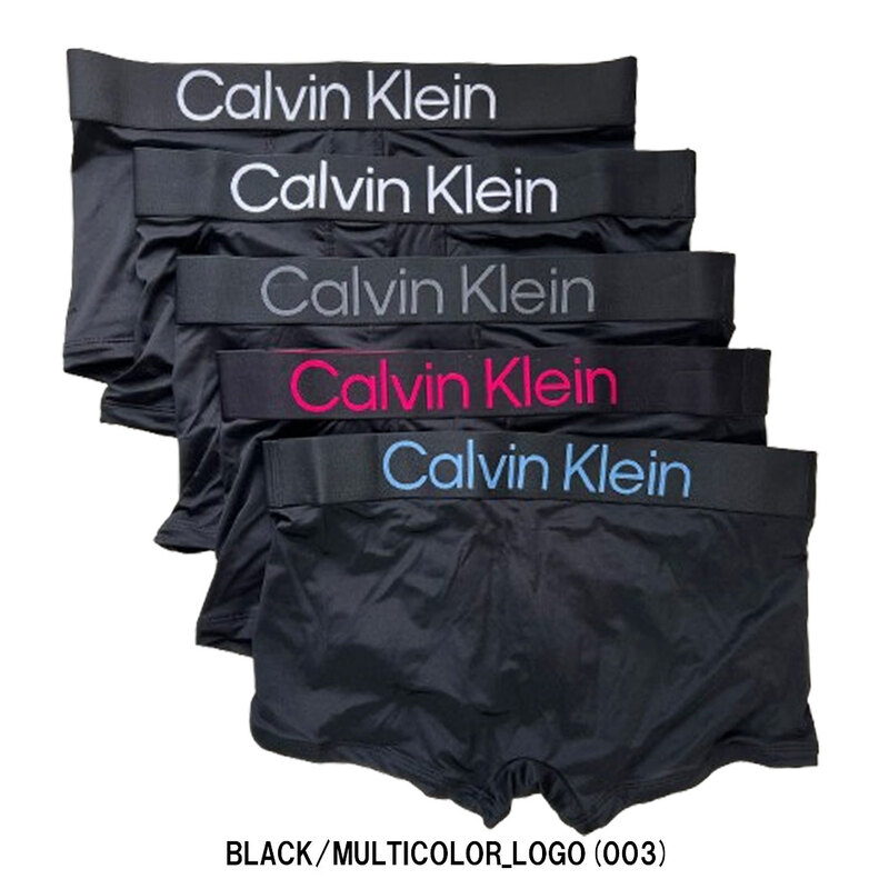 Calvin Klein(カルバンクライン)ck ボクサーパンツ ローライズ トランク 前閉じ マイクロファイバー 5枚セット ロゴ 下着 メンズ 男性用 NP2716O