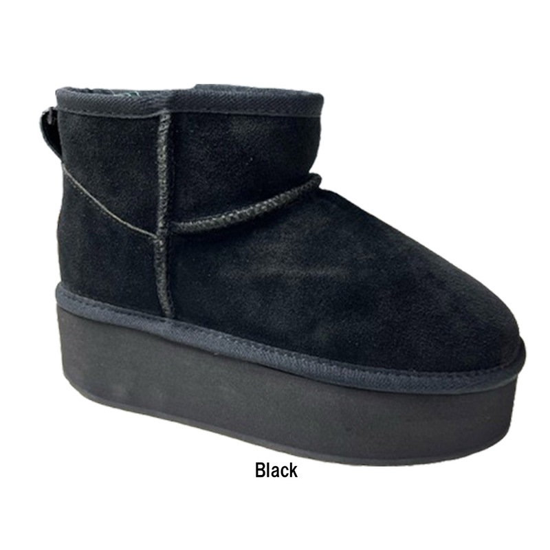 EMU(エミュー)ムートン ブーツ シープスキン ショート プラットフォーム マイクロ ウール 厚底 レディース 靴 Platform Micro Wool W13159
