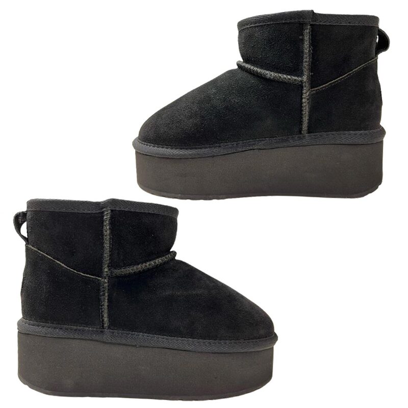 EMU(エミュー)ムートン ブーツ シープスキン ショート プラットフォーム マイクロ ウール 厚底 レディース 靴 Platform Micro Wool W13159