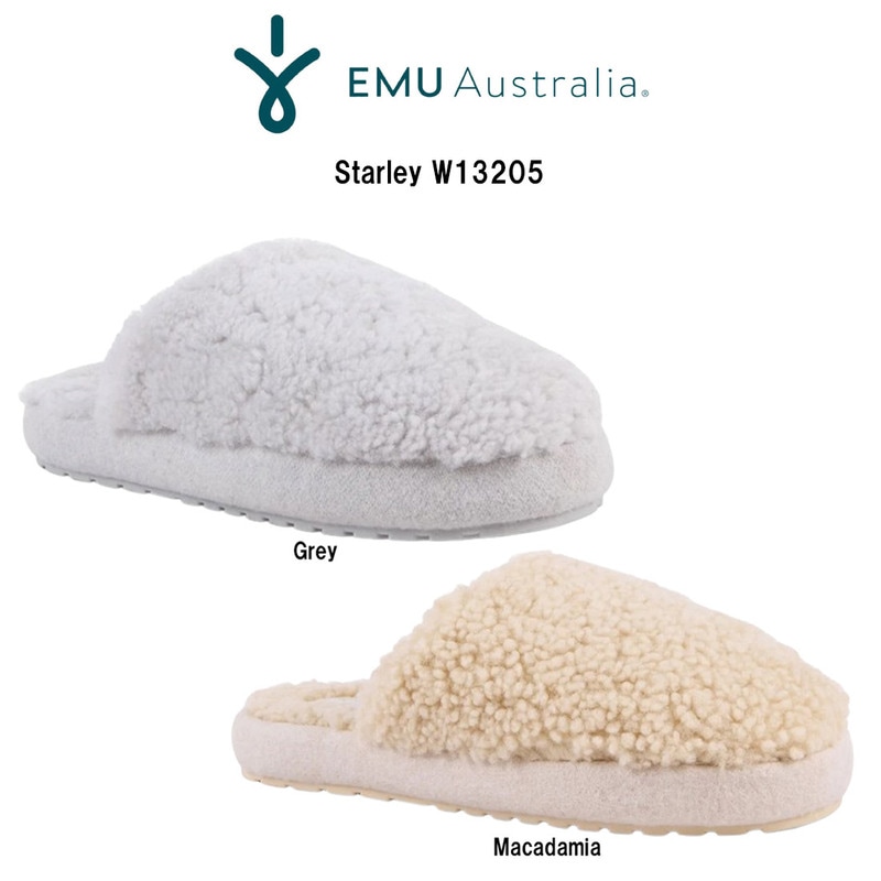 EMU Australia(エミュ オーストラリア)レディース スターリー ルームシューズ スリッパ サンダル シープスキン もこもこ リラックス 部屋履き W13205