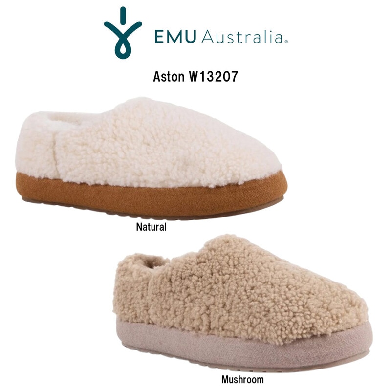 EMU Australia(エミュ オーストラリア)レディース アストン ルームシューズ スリッポン  スリッパ シープスキン もこもこ リラックス 部屋履き W13207