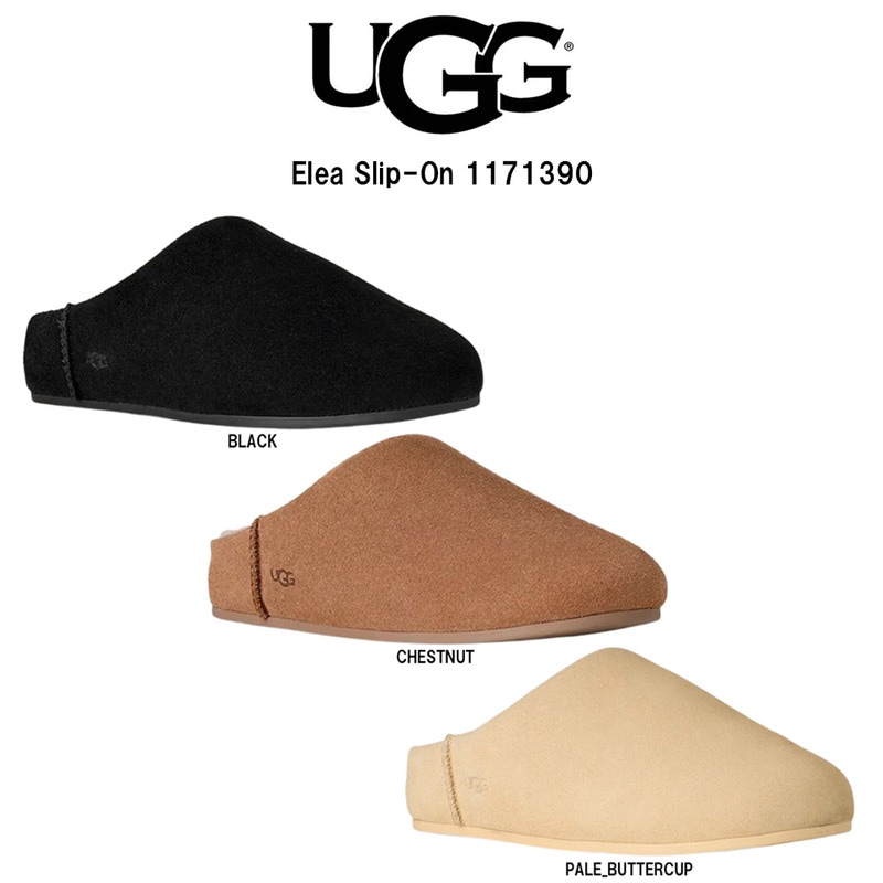 UGG(アグ)スリッポン ルームシューズ スリッパ シューズ スエード シープスキン 防水 エレア レディース 靴 Elea Slip-On 1171390