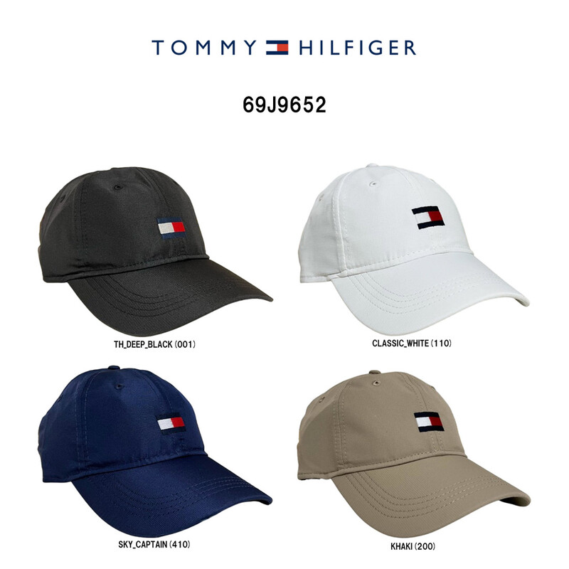 TOMMY HILFIGER(トミーヒルフィガー)キャップ 帽子 ロゴ フラッグ ポリエステル 軽量 調整可能 カジュアル アウトドア 小物 アクセサリー 69J9652