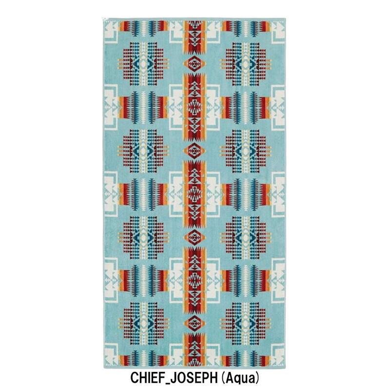 PENDLETON(ペンドルトン)タオルブランケット バスタオル ジャガード タオル ビーチ プール アウトドア ラグ インテリア 総柄 厚手 147x76.2cm 大判 XB218