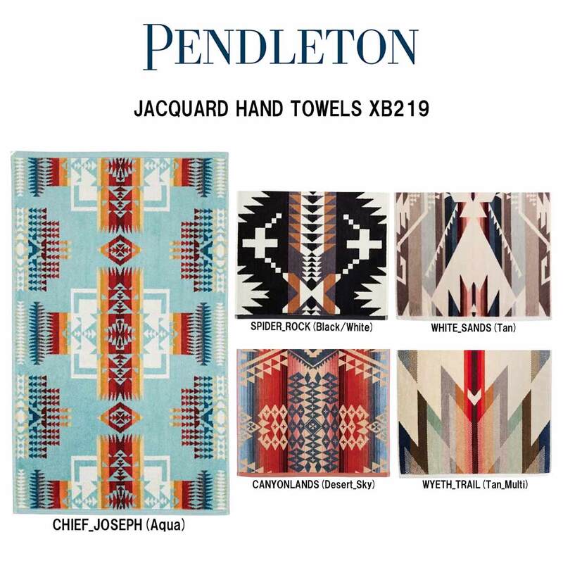 PENDLETON(ペンドルトン)ハンドタオル フェイスタオル コットン ジャガード タオル ビーチ プール レジャー アウトドア 76.2x45.7cm ギフト 総柄 XB219
