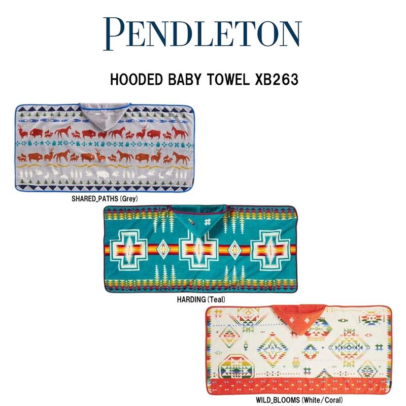 PENDLETON(ペンドルトン)フードタオル ベビー ブランケット おくるみ 赤ちゃん 121x58.4cm お祝い 男の子 女の子 XB263