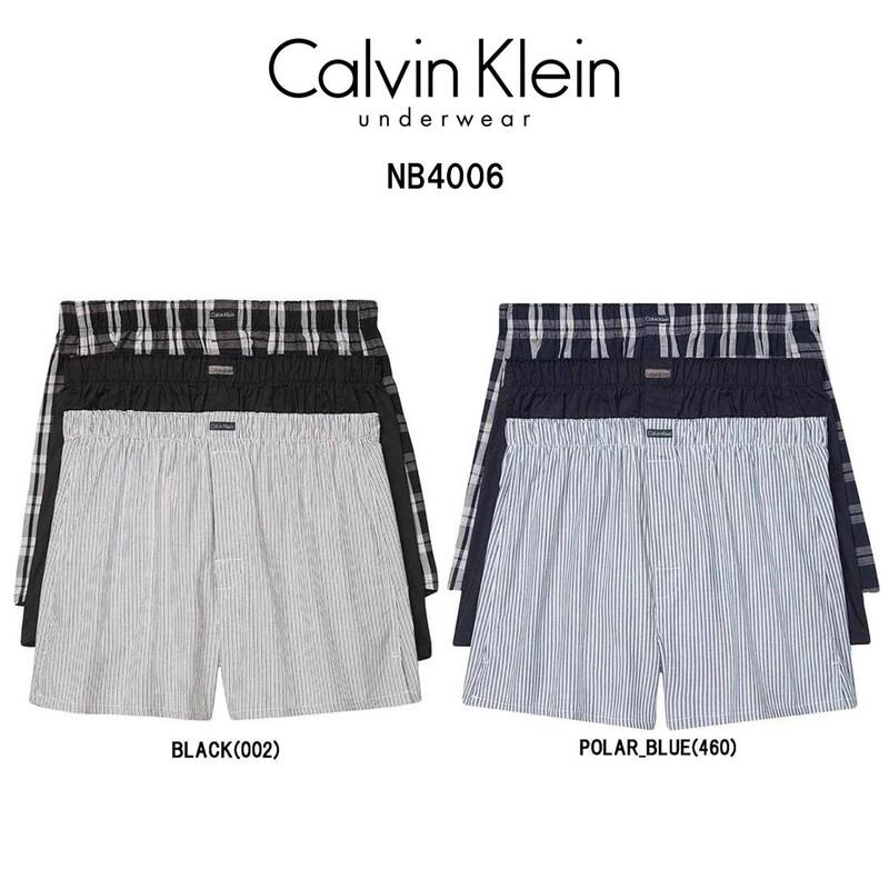 Calvin Klein(カルバンクライン)トランクス ボクサー 3枚セット コットン 綿 メンズ 男性用 下着 NB4006