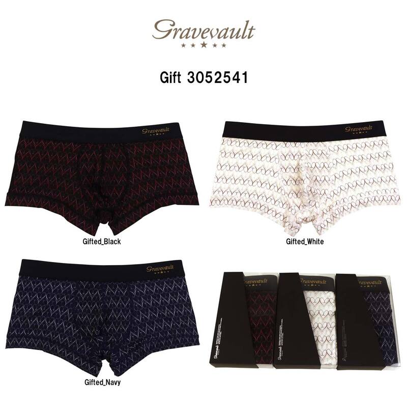 gravevault(グレイブボールト)ボクサーパンツ ローライズ 前閉じ ナイロン 日本製 ラグジュアリー ギフト メンズ 男性用 下着 Gift 3052541