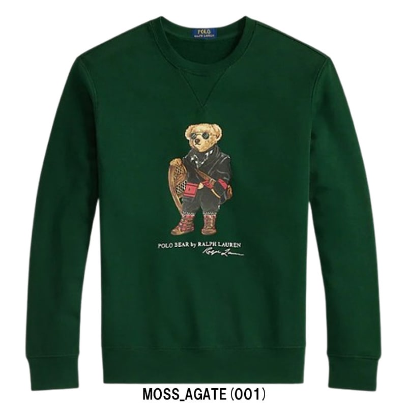 POLO RALPH LAUREN(ポロ ラルフローレン)スウェット トレーナー トップス 長袖 裏起毛 くま ポロベア グリーン 緑 ギフト プレゼント メンズ 710981794