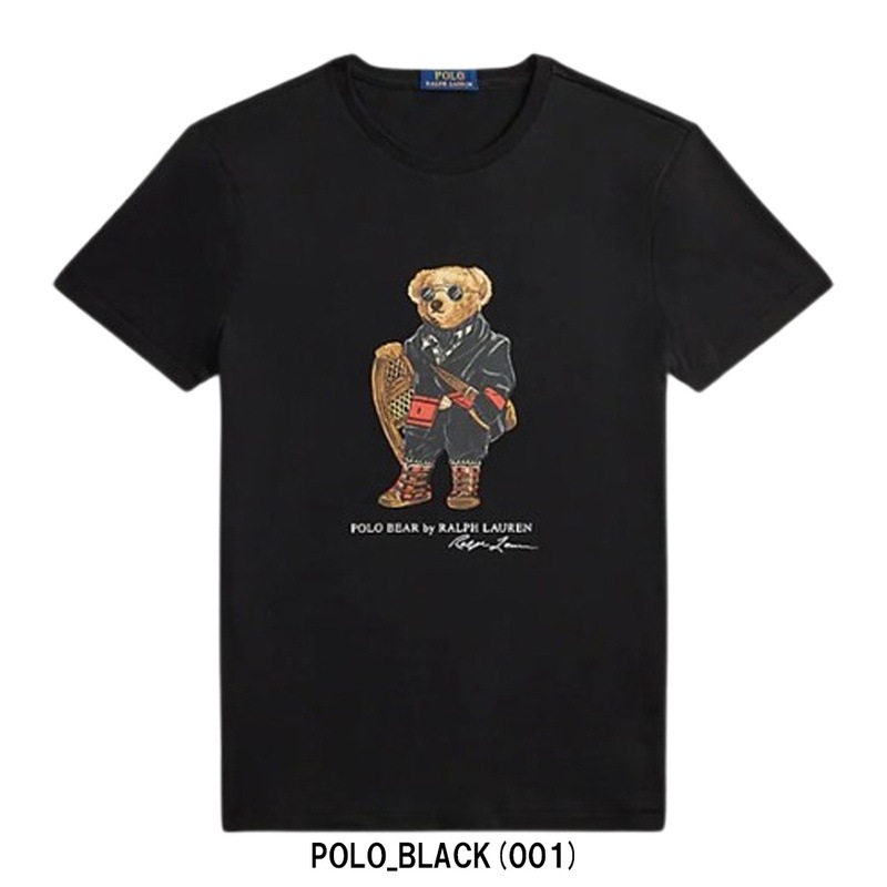 POLO RALPH LAUREN(ポロ ラルフローレン)Tシャツ 半袖 クルーネック コットン くま ポロベア ブラック ギフト プレゼント メンズ T-SHIRT 710P00094 