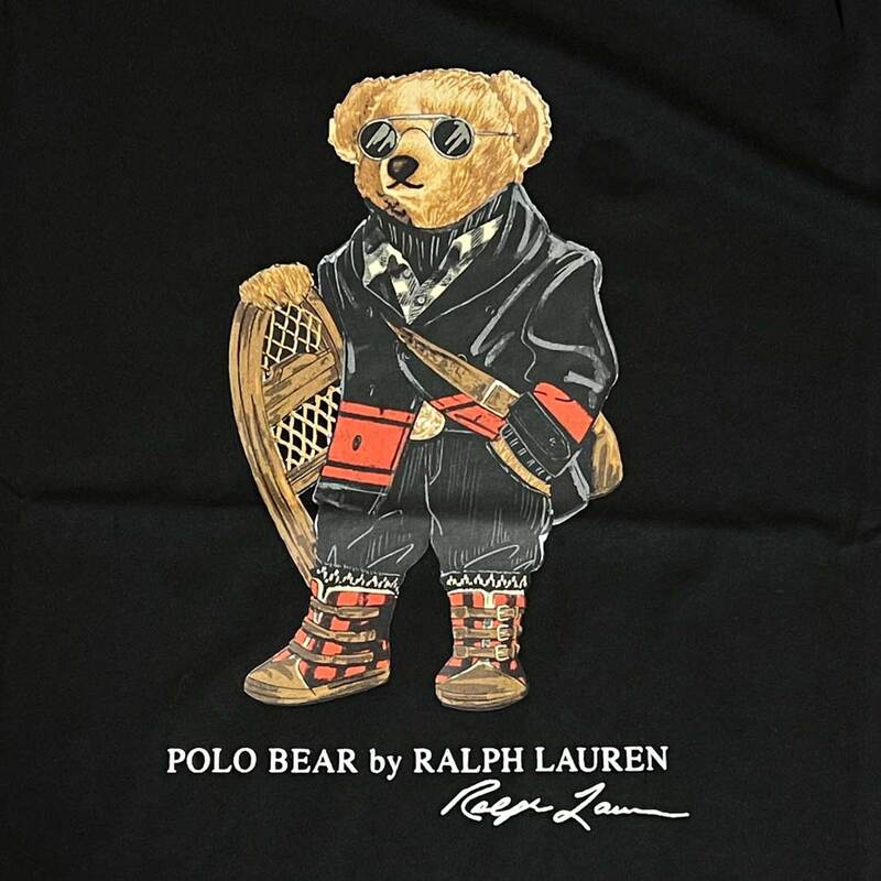 POLO RALPH LAUREN(ポロ ラルフローレン)Tシャツ 半袖 クルーネック コットン くま ポロベア ブラック ギフト プレゼント メンズ T-SHIRT 710P00094 