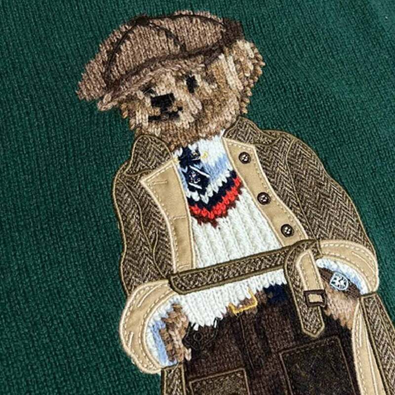 POLO RALPH LAUREN(ポロ ラルフローレン)セーター ニット トップス くま ポロベア ウール グリーン 緑 ギフト プレゼント メンズ 710978308