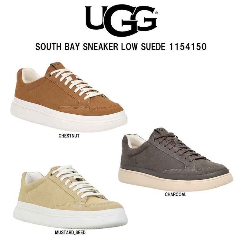 UGG(アグ)メンズ サウスベイ スニーカー ロー スエード シューズ レースアップ シンプル カジュアル 靴 M South Bay Sneaker Low Suede 1154150