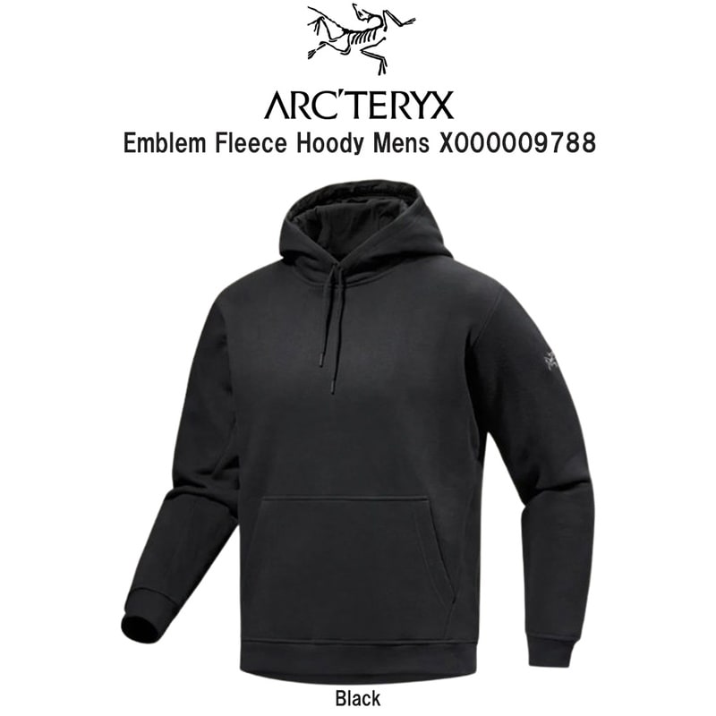 ARC'TERYX(アークテリクス)パーカー フーディ エンブレム フリース レギュラーフィット バードロゴ メンズ 男性 Emblem Fleece Hoody X000009788