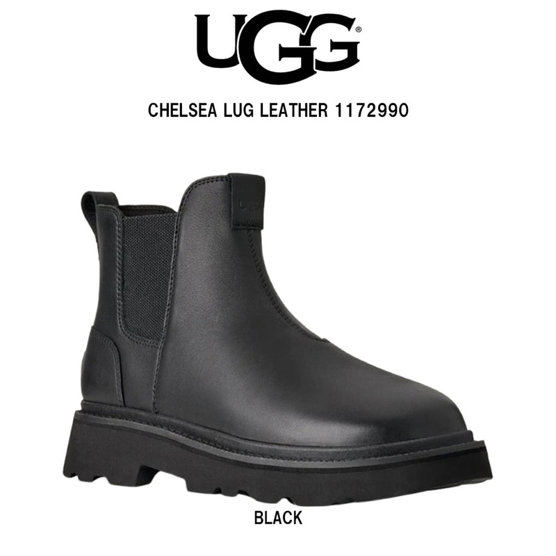 UGG(アグ)メンズ チェルシーラグ レザー ブーツ サイドゴア ツインソール 革靴 カジュアル シンプル M CHELSEA LUG LEATHER BOOT 1172990