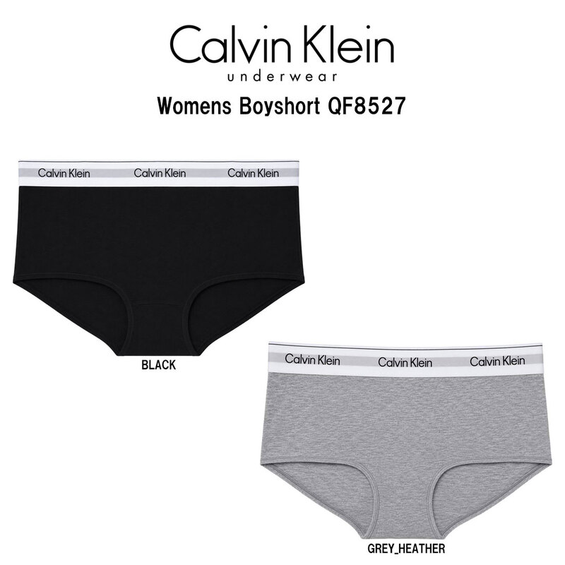 Calvin Klein(カルバンクライン)ck レディース ボーイショーツ アイコン コットン ショーツ ロゴ ストレッチ スポーツ 女性用 下着 インナー 1PK QF8527